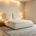 Roll‑Packed Compressed Upholstered Bed, Vacuum Roll‑up Bed Frame, Bedroom Furniture