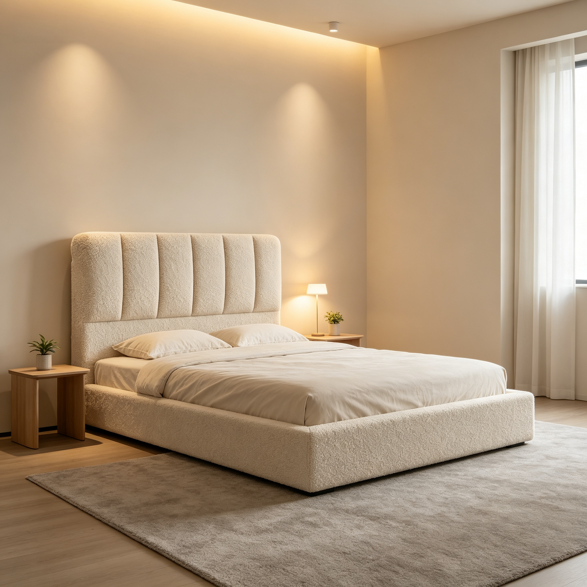 Vacuum Roll‑Pack Compressed Platform Bed, Home Bedroom Furniture