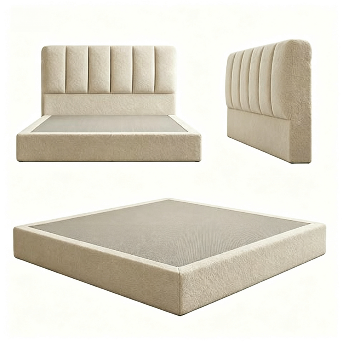 Vacuum Roll‑Pack Compressed Platform Bed, Home Bedroom Furniture