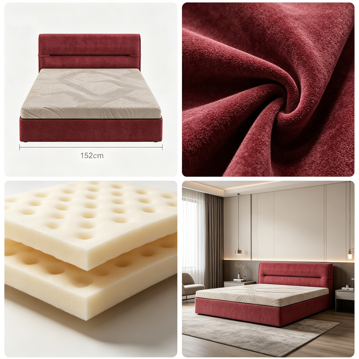 Compressed Roll‑Pack Bed Frame, Vacuum‑Packed in Small Box, Simple Unpack & Setup, Premium Bedroom Furniture