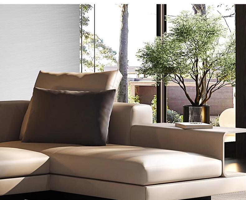 Minotti Connery L-shaped sectional sofa (Italian minimalist style)