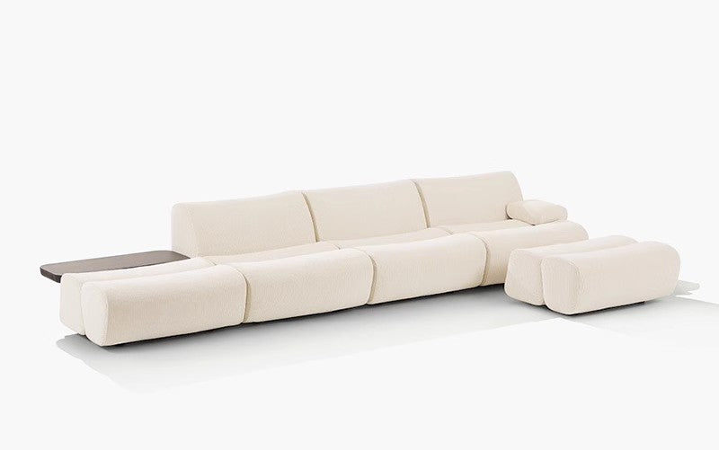 【Brand】Poliform‑Style Bamboo‑Style Sofa, Italian Minimalist Modular Sectional Sofa, Segmented Bamboo‑Shaped Upholstered Couch for Villa & Luxury Large Living Room