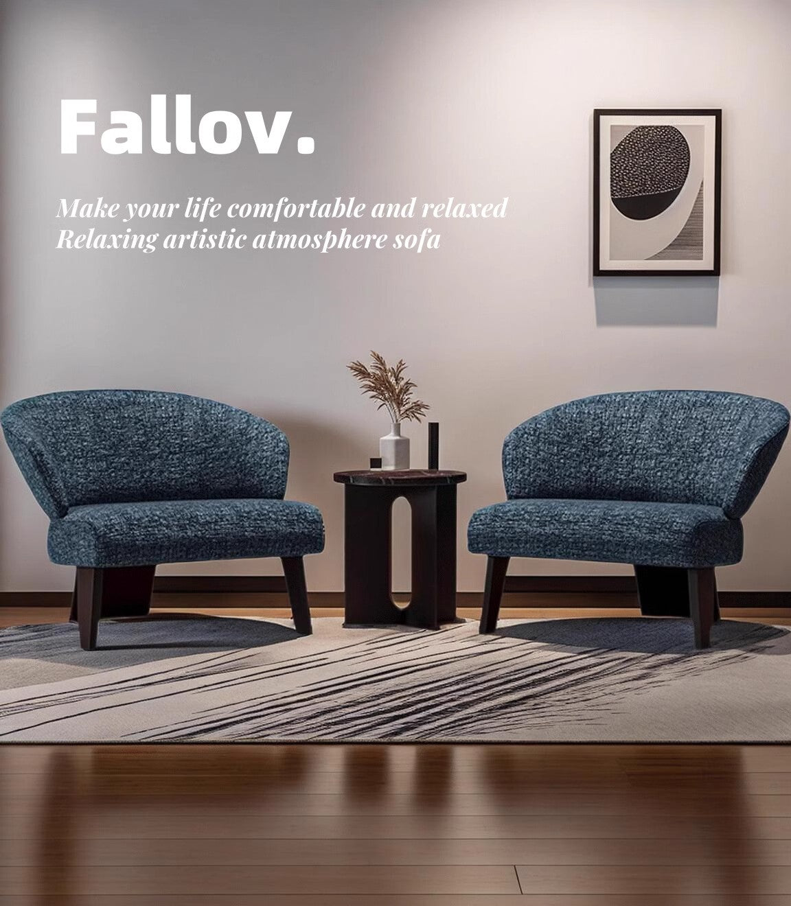 【Brand】Creed Lounge Chair, Italian Designer Top‑Grain Leather Accent Chair, High‑Back Upholstered Armchair with Matte Metal Base for Villa, Living Room & Study