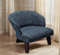 【Brand】Creed Lounge Chair, Italian Designer Top‑Grain Leather Accent Chair, High‑Back Upholstered Armchair with Matte Metal Base for Villa, Living Room & Study