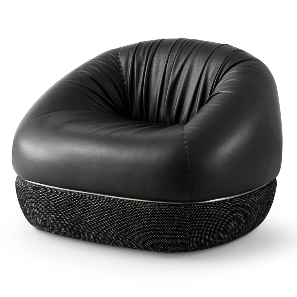 【Brand】Italian‑Style Minimalist Leisure Chair, Modern Fabric Upholstered Accent Armchair, Soft Cushioned Single Sofa Chair with Matte Metal Frame for Reading Nook & Luxury Home