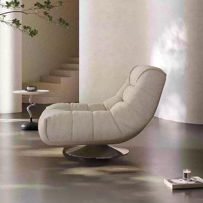 【Brand】New Floating Caterpillar Sofa, Italian Modern Fabric Upholstered Couch, Segmented Pleated Lounge Sofa with Floating Metal Base for Living Room & Villa