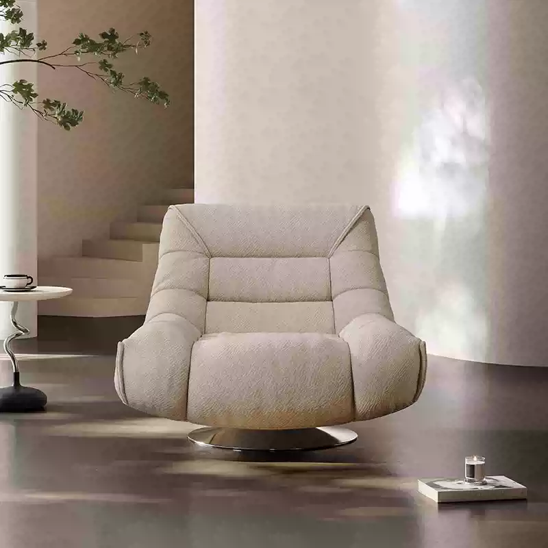 【Brand】New Floating Caterpillar Sofa, Italian Modern Fabric Upholstered Couch, Segmented Pleated Lounge Sofa with Floating Metal Base for Living Room & Villa