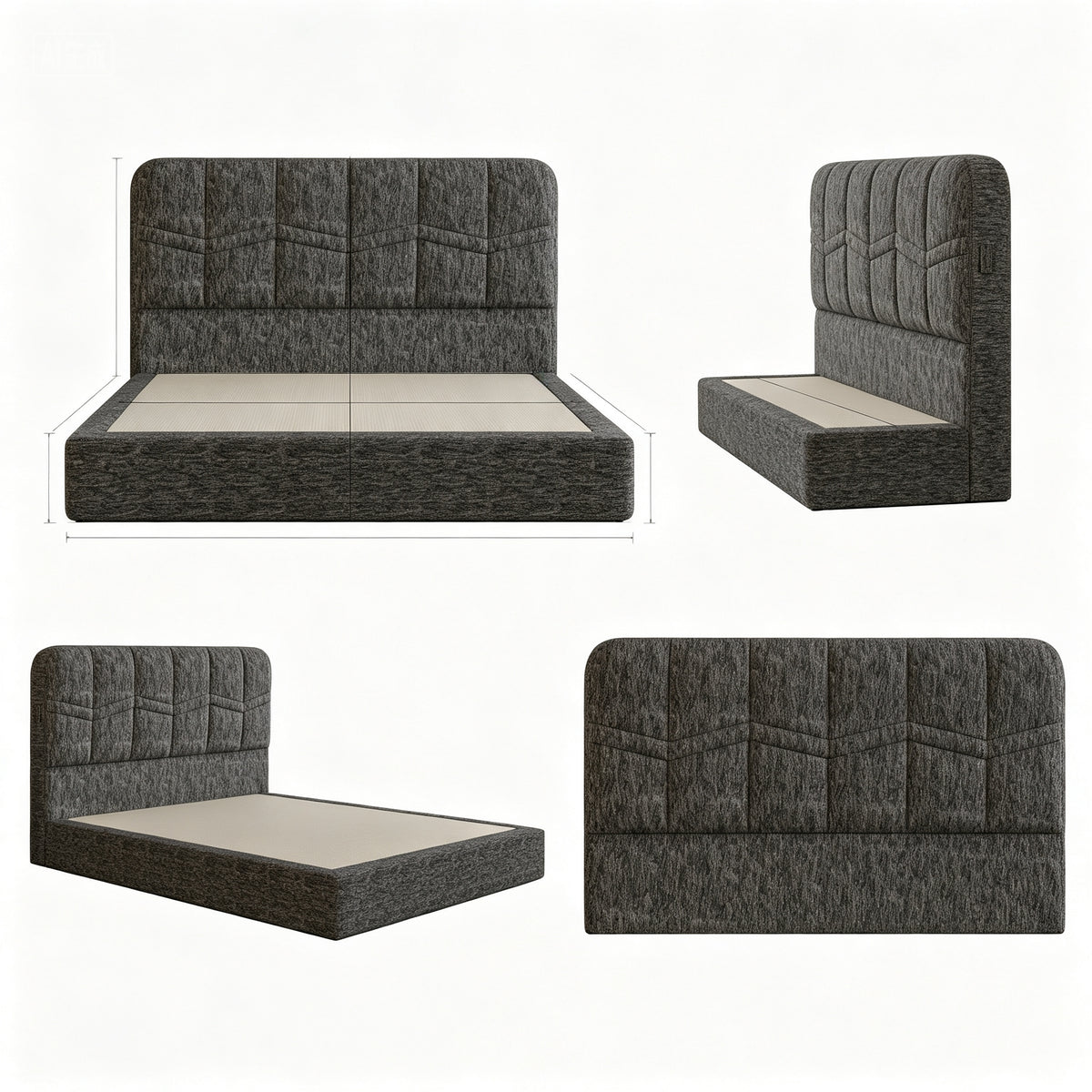Roll‑Packed Compressed Memory Foam Bed, Vacuum Sealed Bed, Medium‑Firm, Sleep Support, Boxed Bed for Home Bedroom