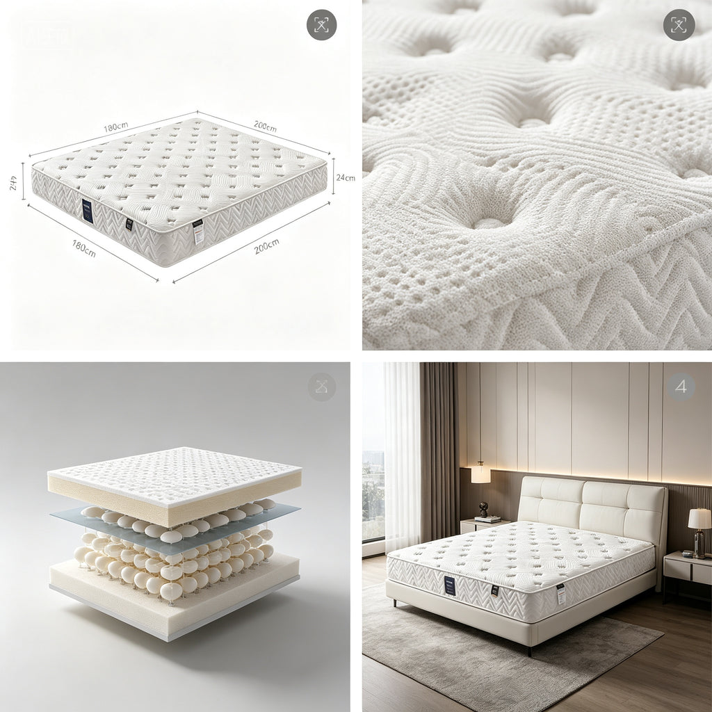 oll‑Pack Compressed Mattress, Portable Vacuum Roll‑up Foam Mattress, Breathable Cover, Perfect for Bedroom, Guest Room