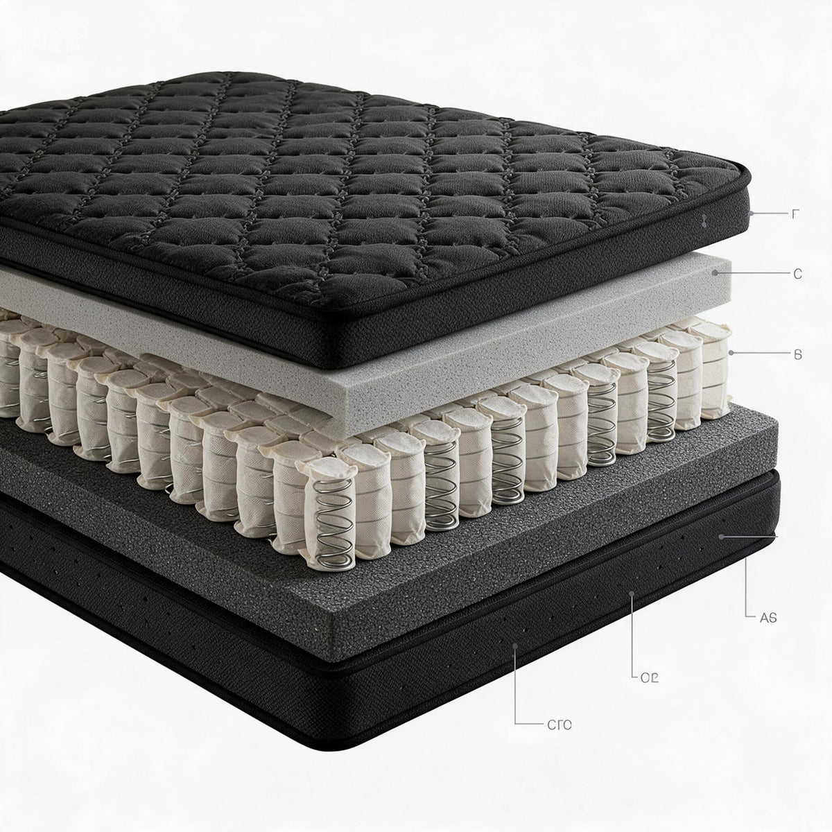Roll‑Packed Vacuum Compressed Foam Mattress, Medium‑Firm Feel, Breathable Fabric Cover, Bedroom Bed Mattress