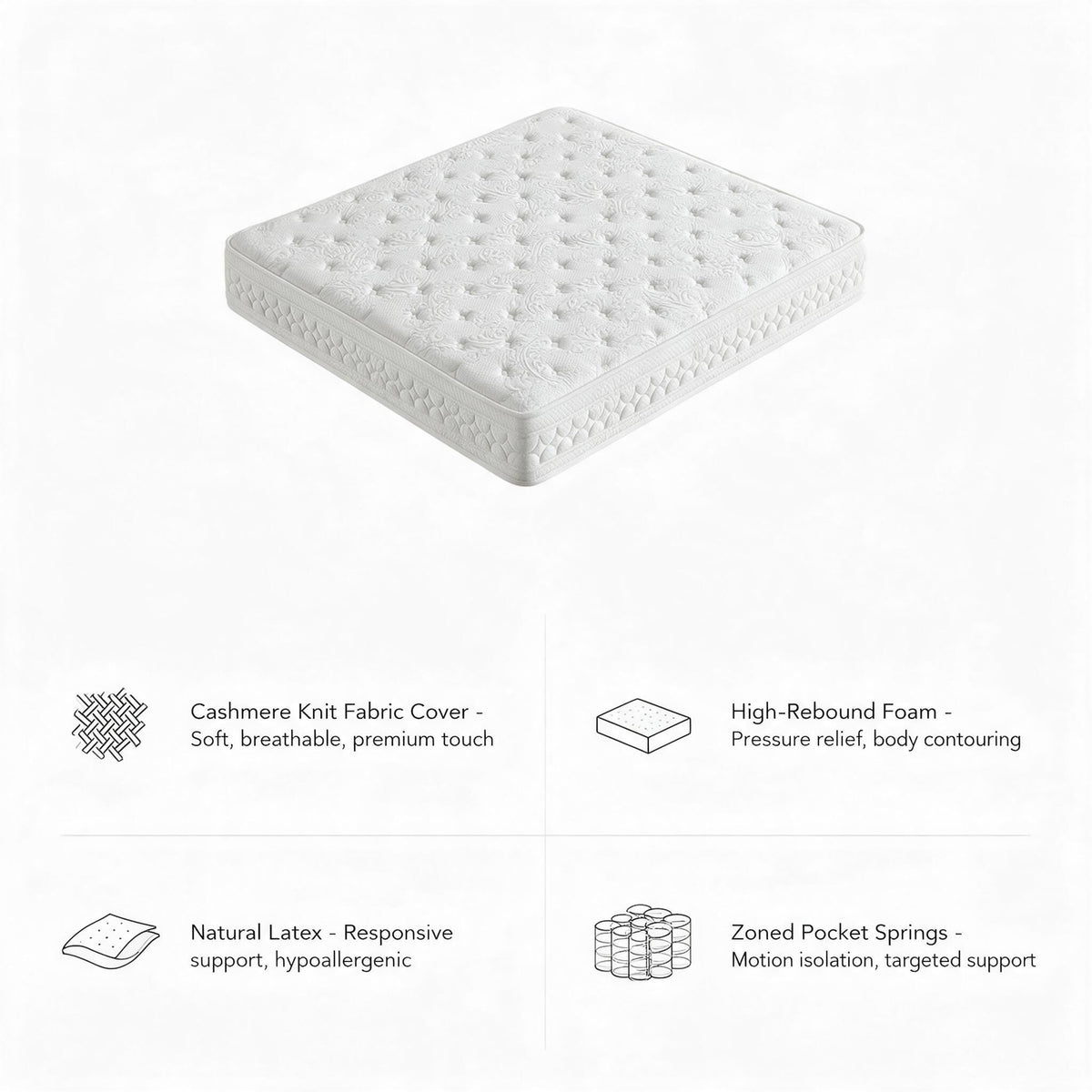 Vacuum Roll‑Packed Compressed Mattress, Foam Sleeping Mattress, Space‑Saving Packaging, Easy to Ship & Install