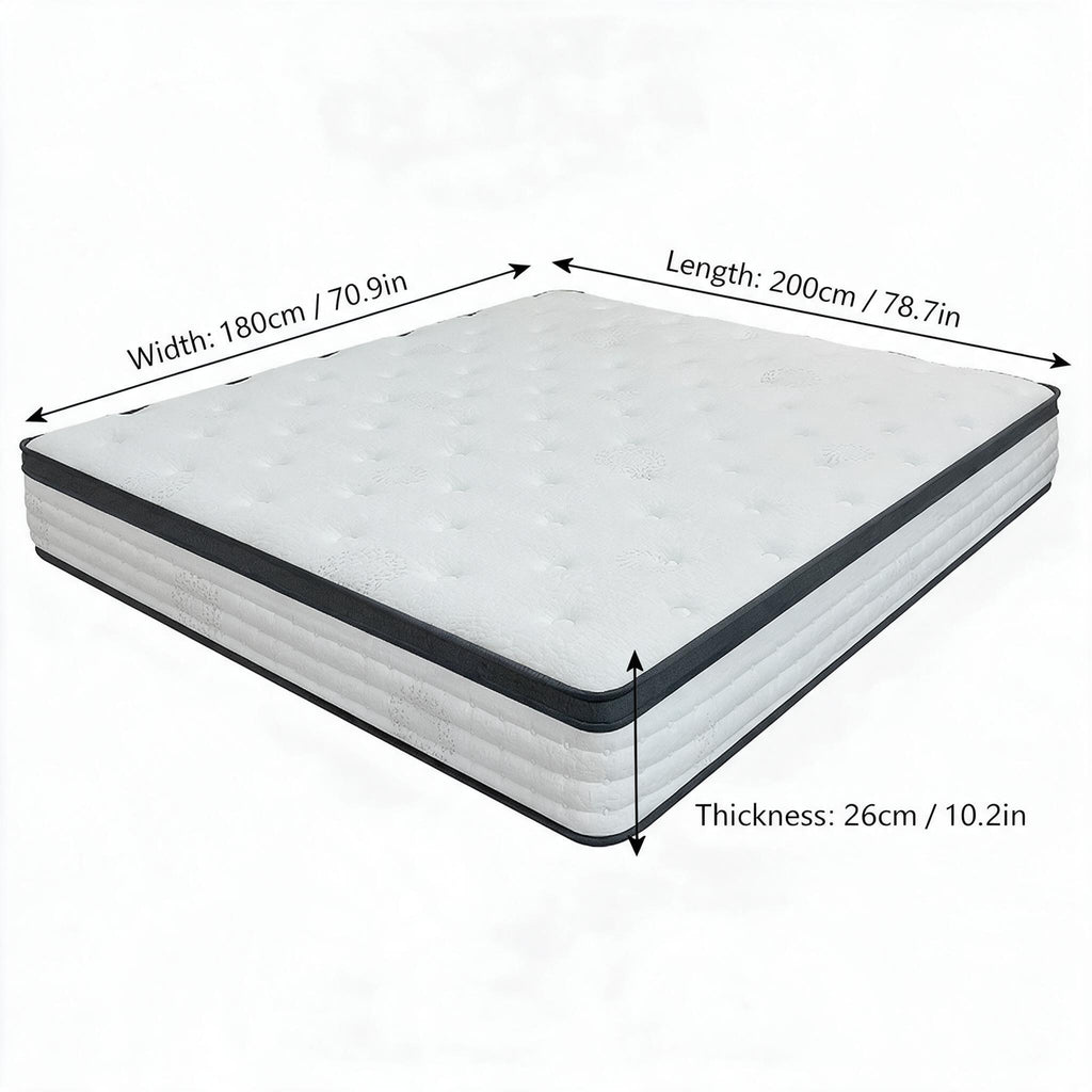 Roll‑Packed Compressed Memory Foam Mattress, Vacuum Roll‑up Package, Save Shipping Cost, Comfort Bed Mattress for Household Use