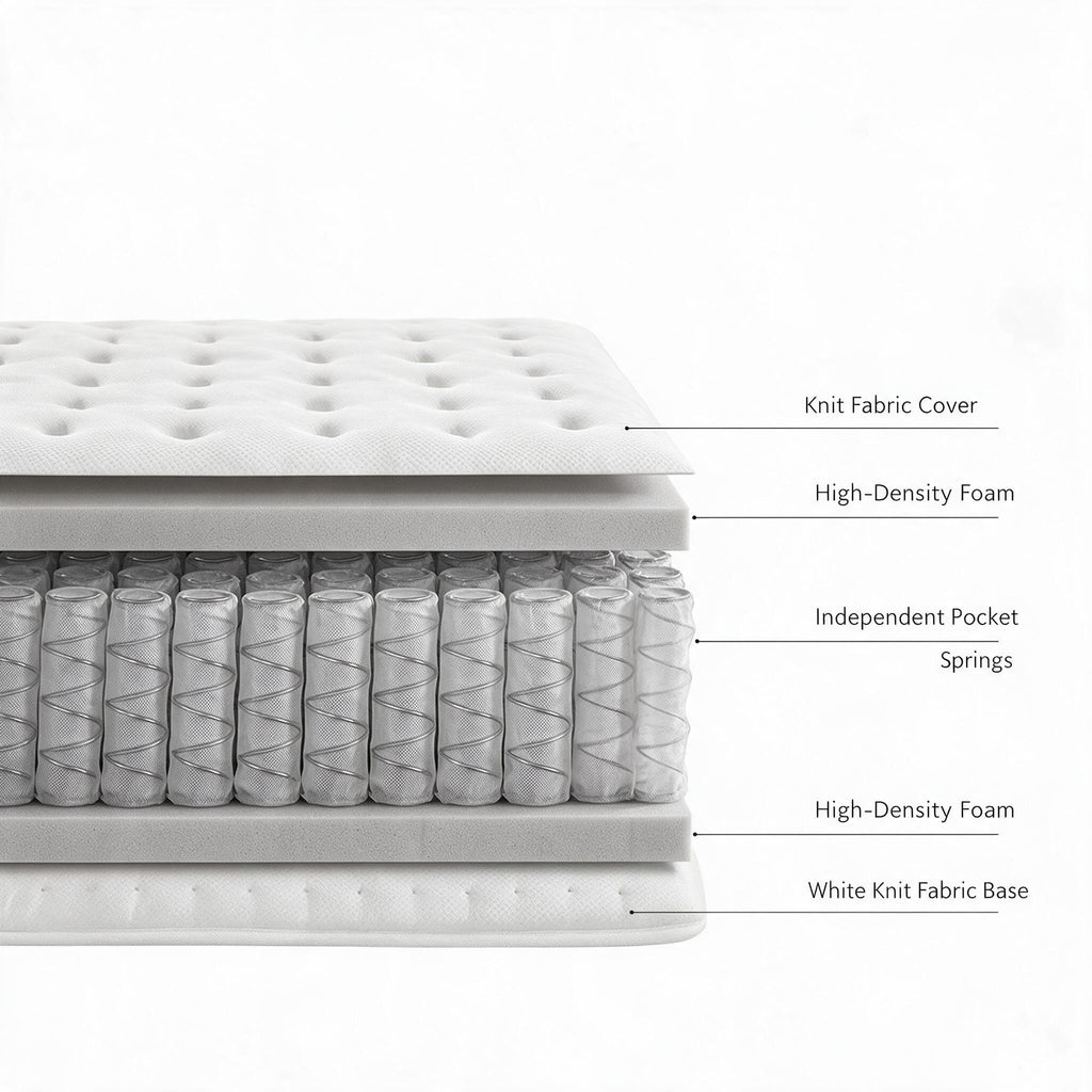 Compressed Roll‑Pack Mattress‑in‑a‑Box, Vacuum Sealed, Compact Packaging for Ocean Shipping, Premium Sleeping Foam Mattress