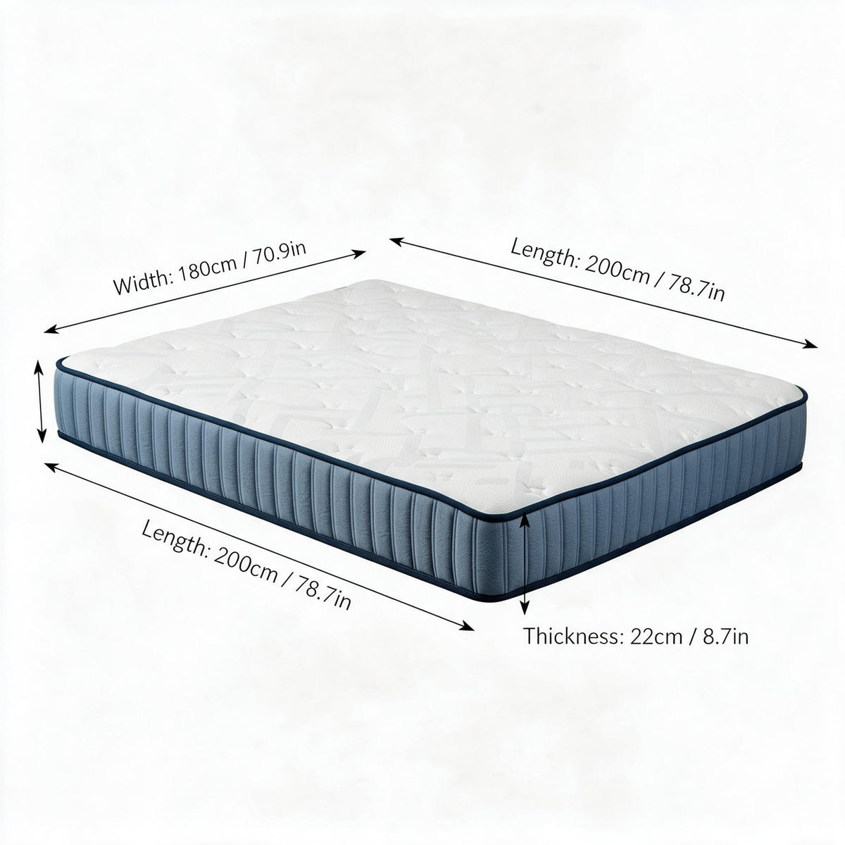 Roll‑Pack Compressed Bed Mattress, Vacuum Roll‑Up Compression, Cost‑Effective Shipping, Breathable Foam Mattress for Home