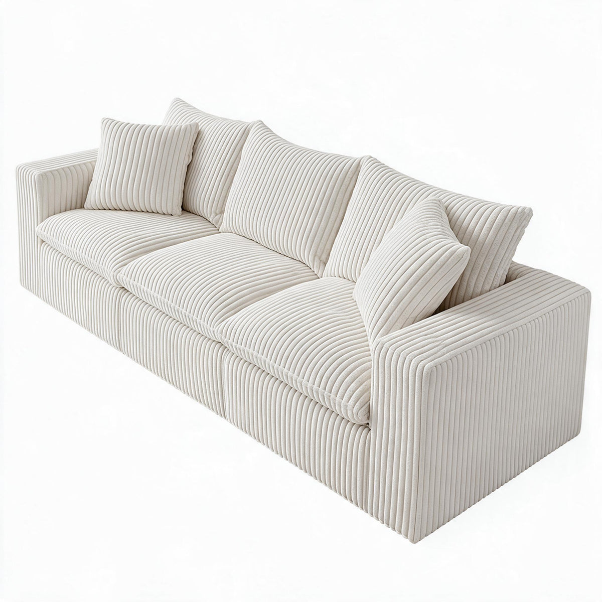 Compressed Roll‑Packed Sofa, Vacuum Sealed Upholstered Couch, High‑Density Foam Sofa for Living Room & Apartment