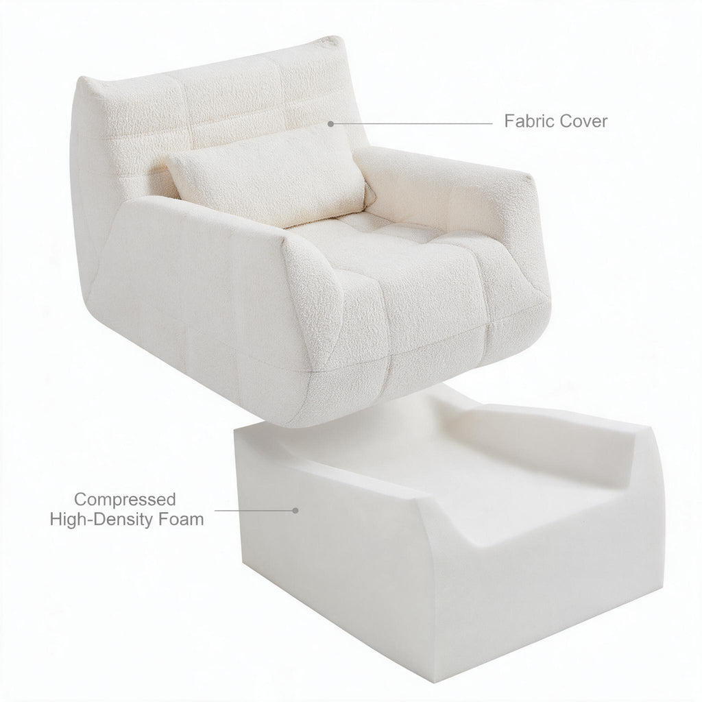 Vacuum Compressed Sofa, Roll‑Up Packed Couch, Breathable Fabric, Indoor Living Room Furniture Sofa
