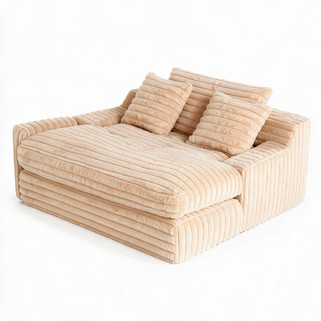 Roll‑Packed Vacuum Compressed Sofa, Comfortable Fabric Couch, Ideal for Living Room, Guest Room