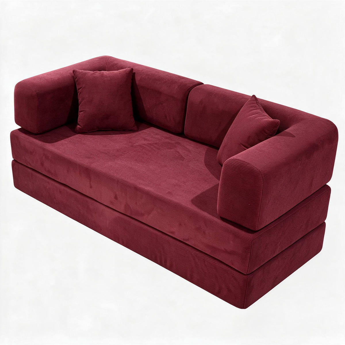 Compressed Foam Sofa, Vacuum Roll‑up Couch, Soft Upholstered Sofa, Household Furniture for Apartment