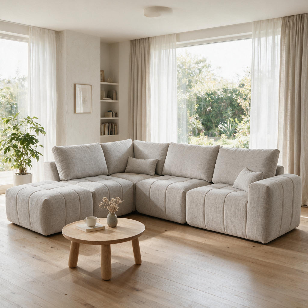 Compressed Sofa Couch, Roll‑Packed Vacuum Foam Sofa, No Heavy Cargo Trouble, Furniture for Cross‑Border Supply