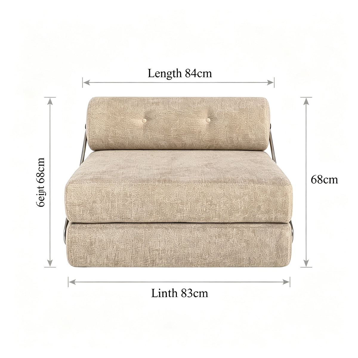 Vacuum Roll‑Packed Compressed Sofa, Indoor Foam Couch, Easy‑to‑Install Living Room Furniture Sofa