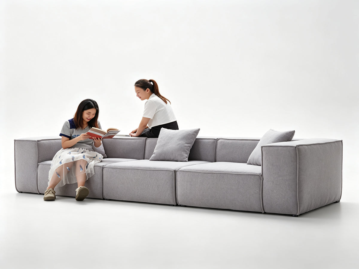 Compressed Roll‑Pack Sofa Couch, Vacuum‑Sealed in Small Box, Convenient Transport, Fabric Sofa Furniture