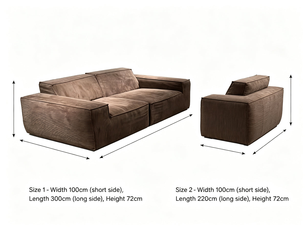 Vacuum Compressed Roll‑Pack Sofa, Space‑Saving Package, Quick Rebound After Unboxing, Modern Couch