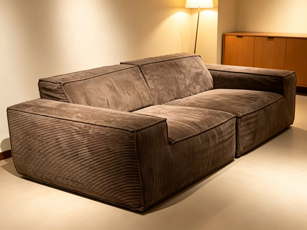Vacuum Compressed Roll‑Pack Sofa, Space‑Saving Package, Quick Rebound After Unboxing, Modern Couch