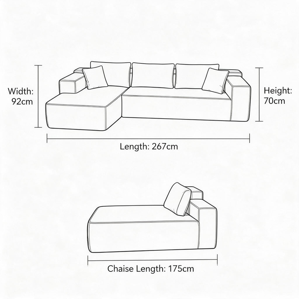 Compressed Roll‑Pack Sofa Couch, Vacuum‑Sealed in Small Box, Convenient Transport, Fabric Sofa Furniture