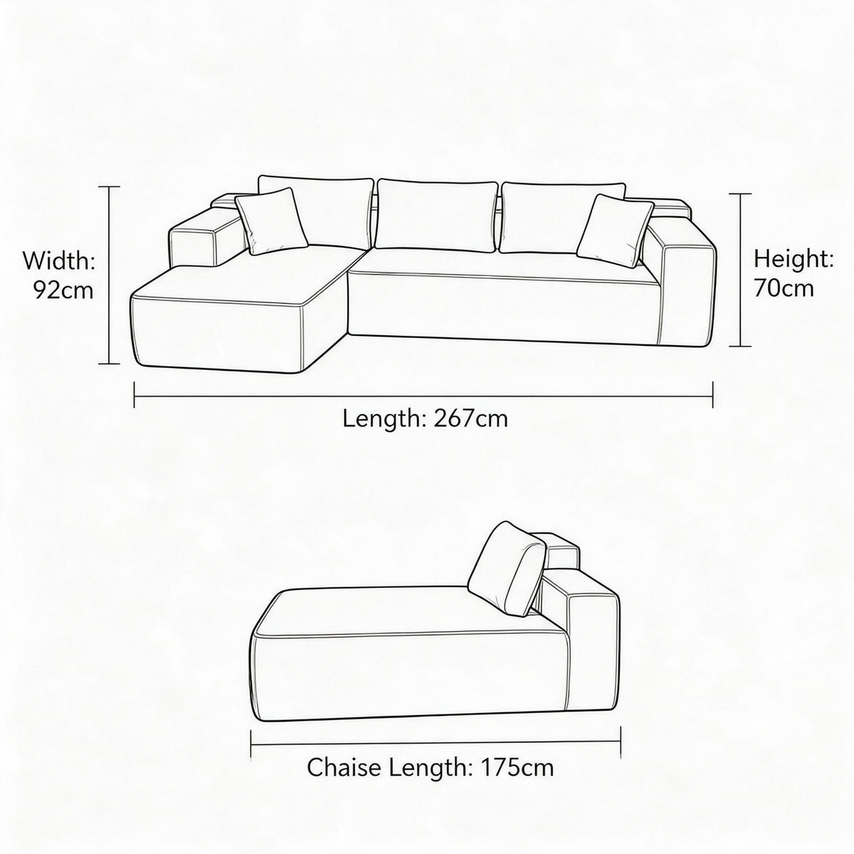 Compressed Roll‑Pack Sofa Couch, Vacuum‑Sealed in Small Box, Convenient Transport, Fabric Sofa Furniture