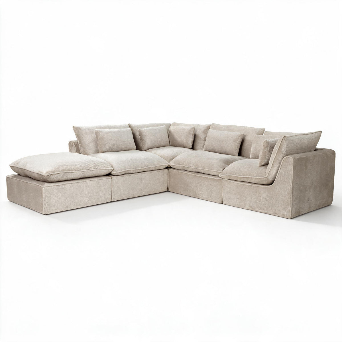 Vacuum Compressed Roll‑Pack Sofa, Space‑Saving Package, Quick Rebound After Unboxing, Modern Couch
